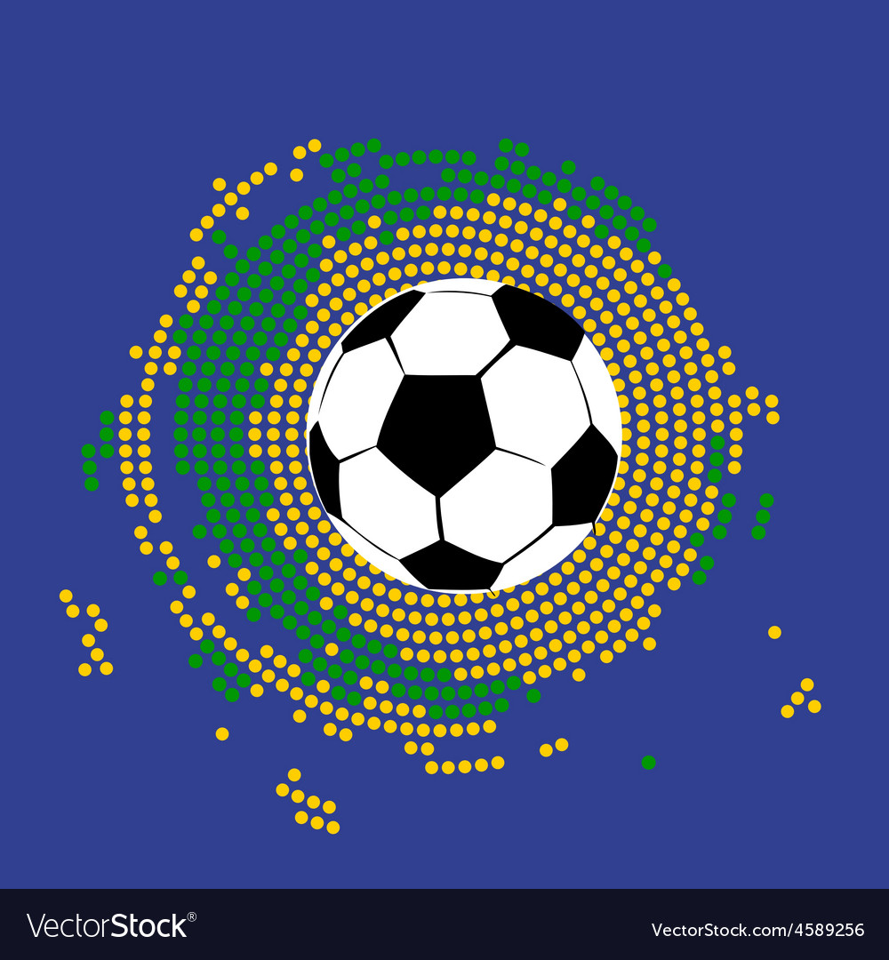 Abstract football art Royalty Free Vector Image