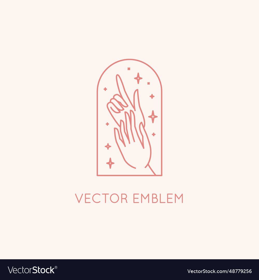 Abstract Logo Design Template In Trendy Linear Vector Image Abstract Logo Design Template In Trendy Linear Vector Image