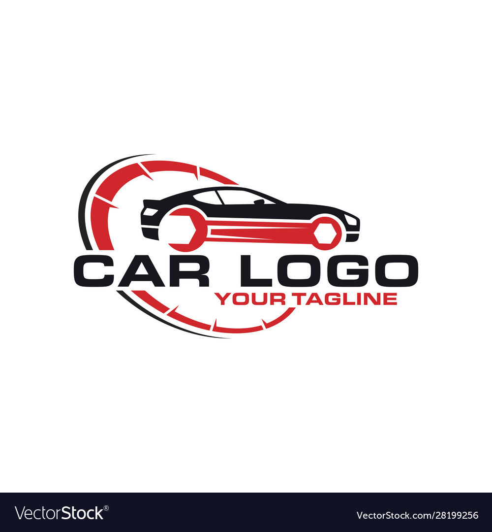 Car Logo Icon With Template For Transportation Vector Image