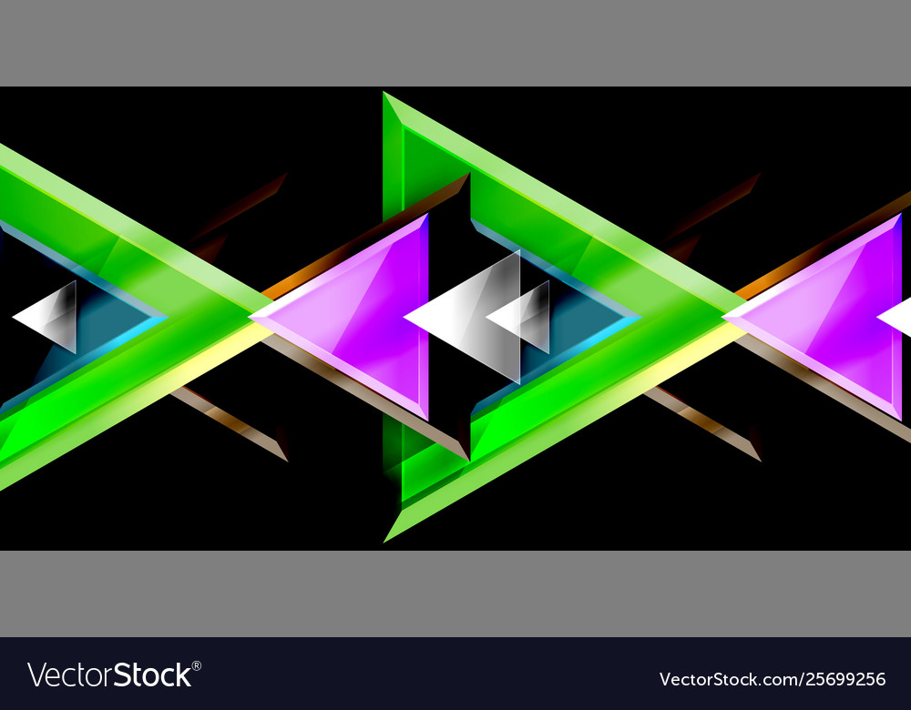 Dynamic triangle composition abstract background Vector Image Dynamic triangle composition abstract background