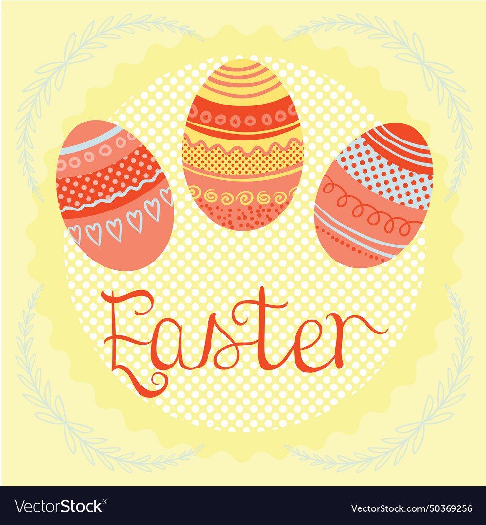 Easter background design Royalty Free Vector Image