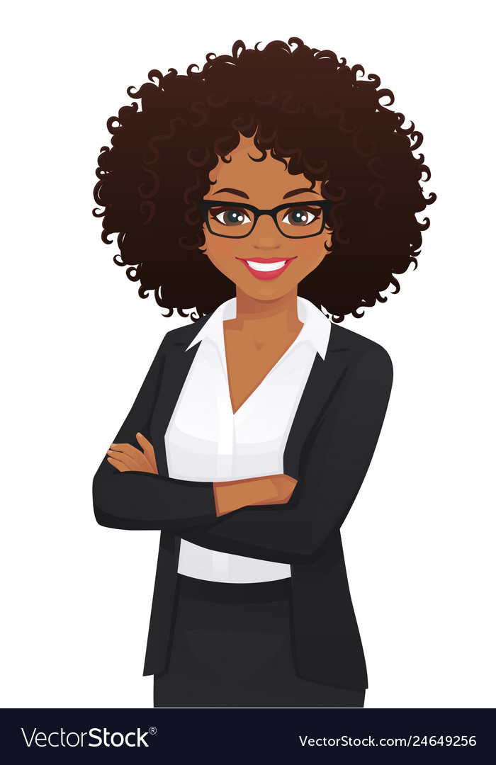 Elegant business woman portrait Royalty Free Vector Image