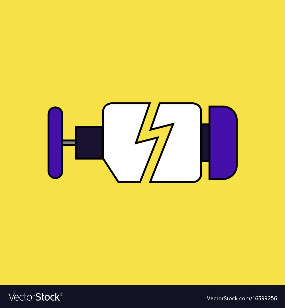 Flat icon design collection broken engine