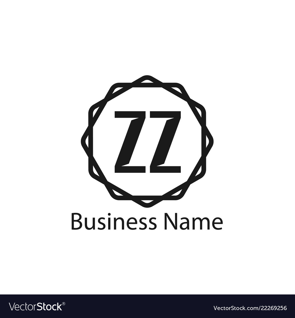 Initial letter zz logo template design