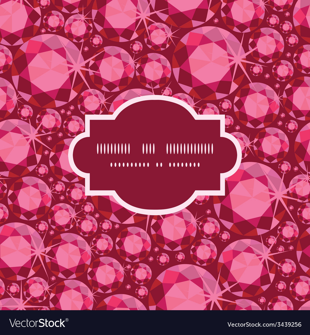 Ruby frame seamless pattern background