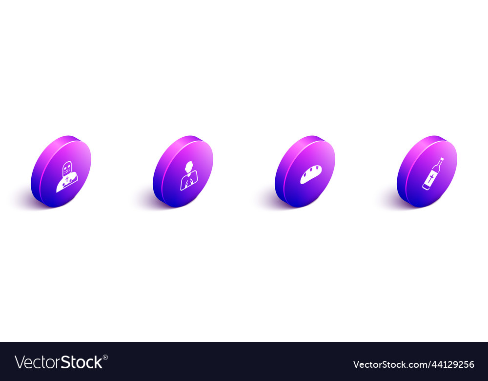 Set isometric knight crusader hands in praying vector image Set isometric knight crusader hands in praying