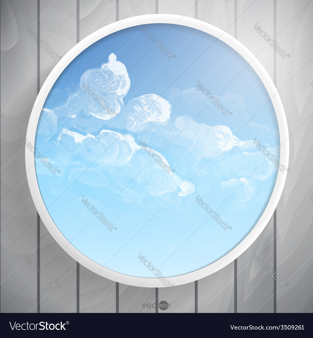 Abstract round shape with frame