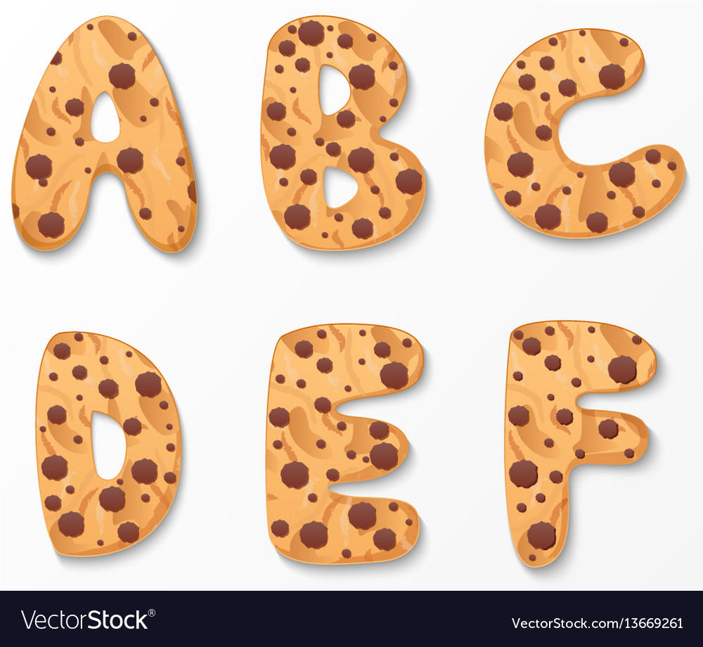Alphabet Letter Cookies