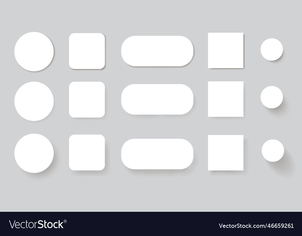 Button Shadows Modern Decorative Simple Royalty Free Vector Button Shadows Modern Decorative Simple Royalty Free Vector