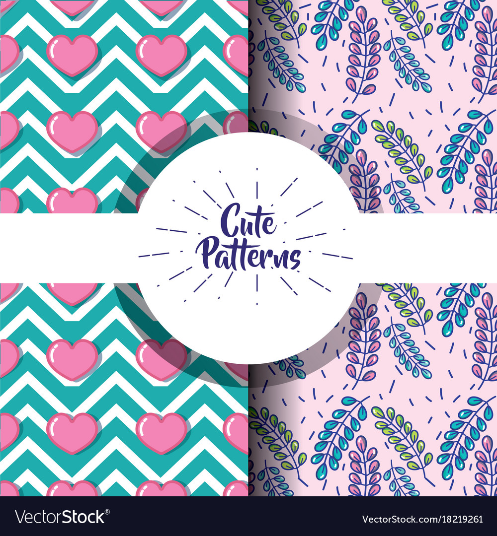Cute pattern abstract geometric background design