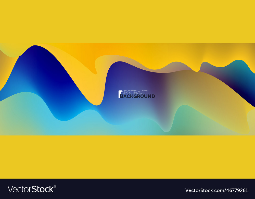 Dynamic liquid waves abstract background