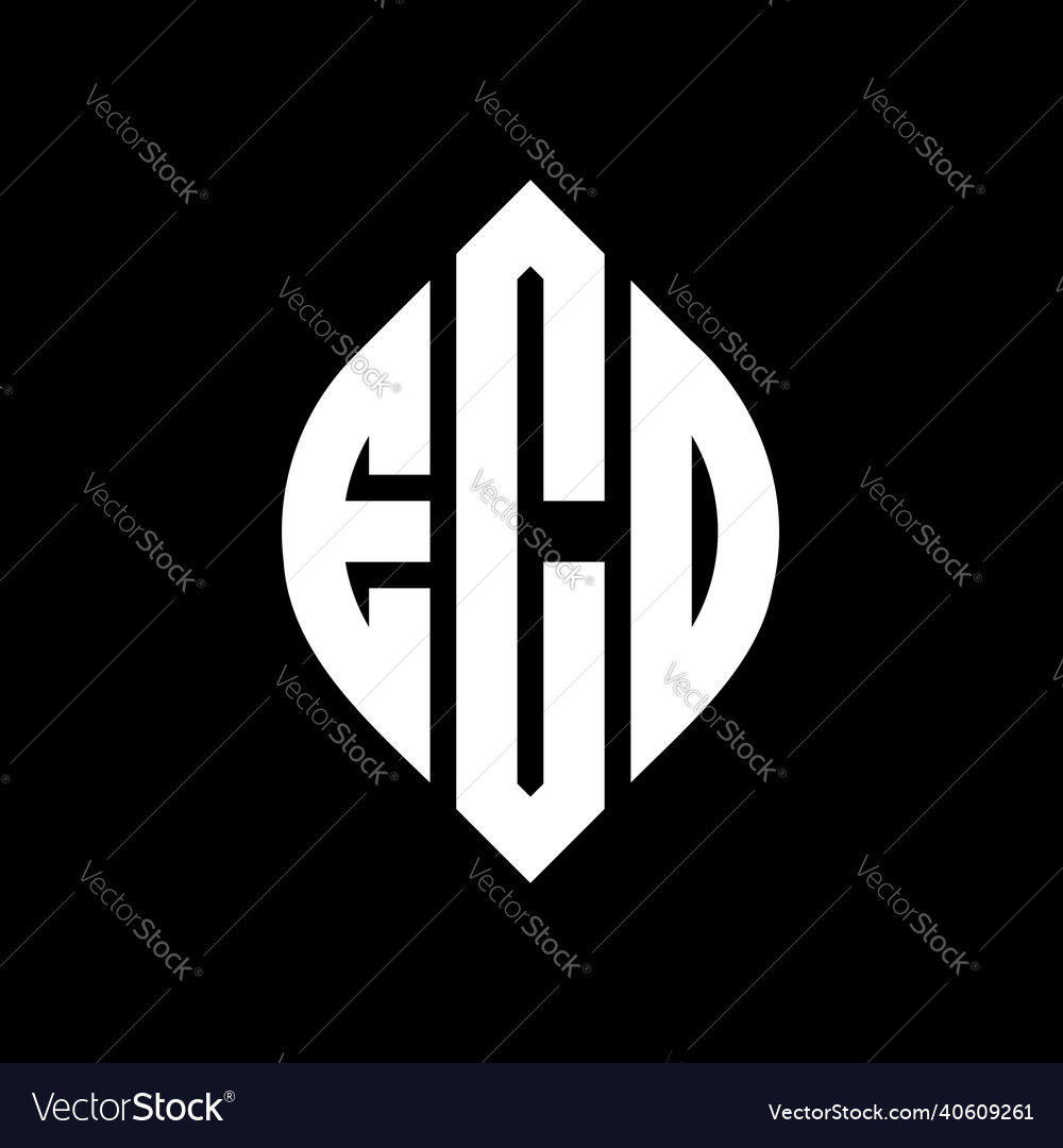 Ecd circle letter logo design