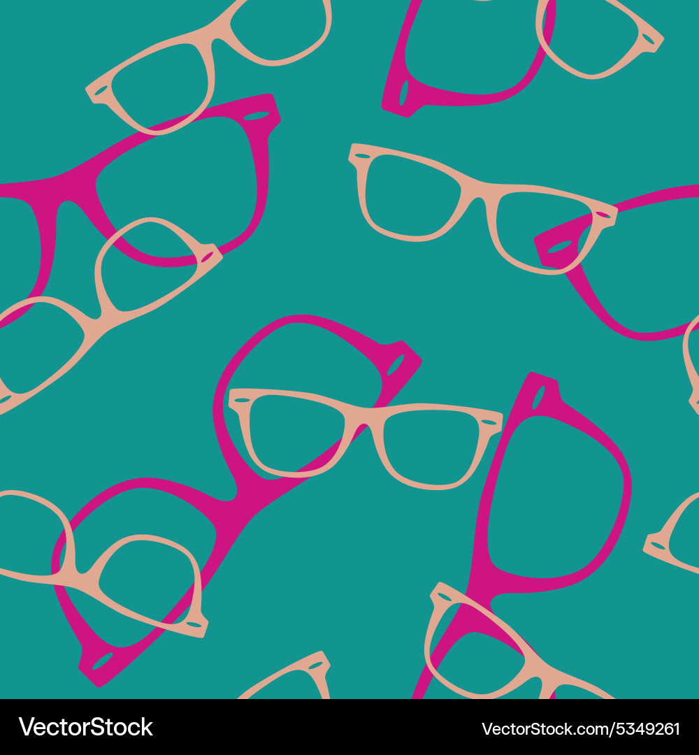Seamless pattern with sunglasses Royalty Free Vector Image
