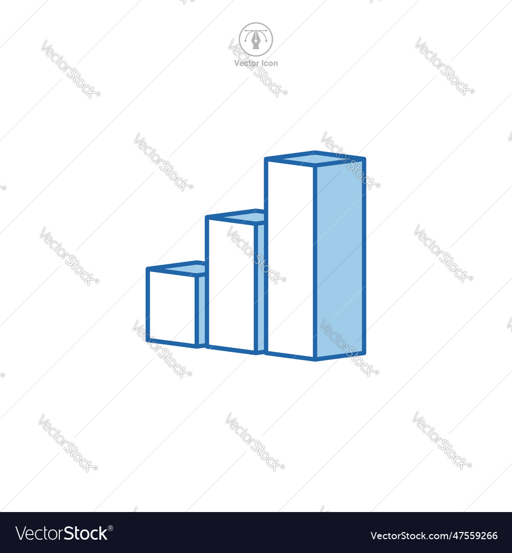 Ein Balken-Diagramm-Ikone das die Datenvisualisierung verkapselt vector image Ein Balken-Diagramm-Ikone das die Datenvisualisierung verkapselt