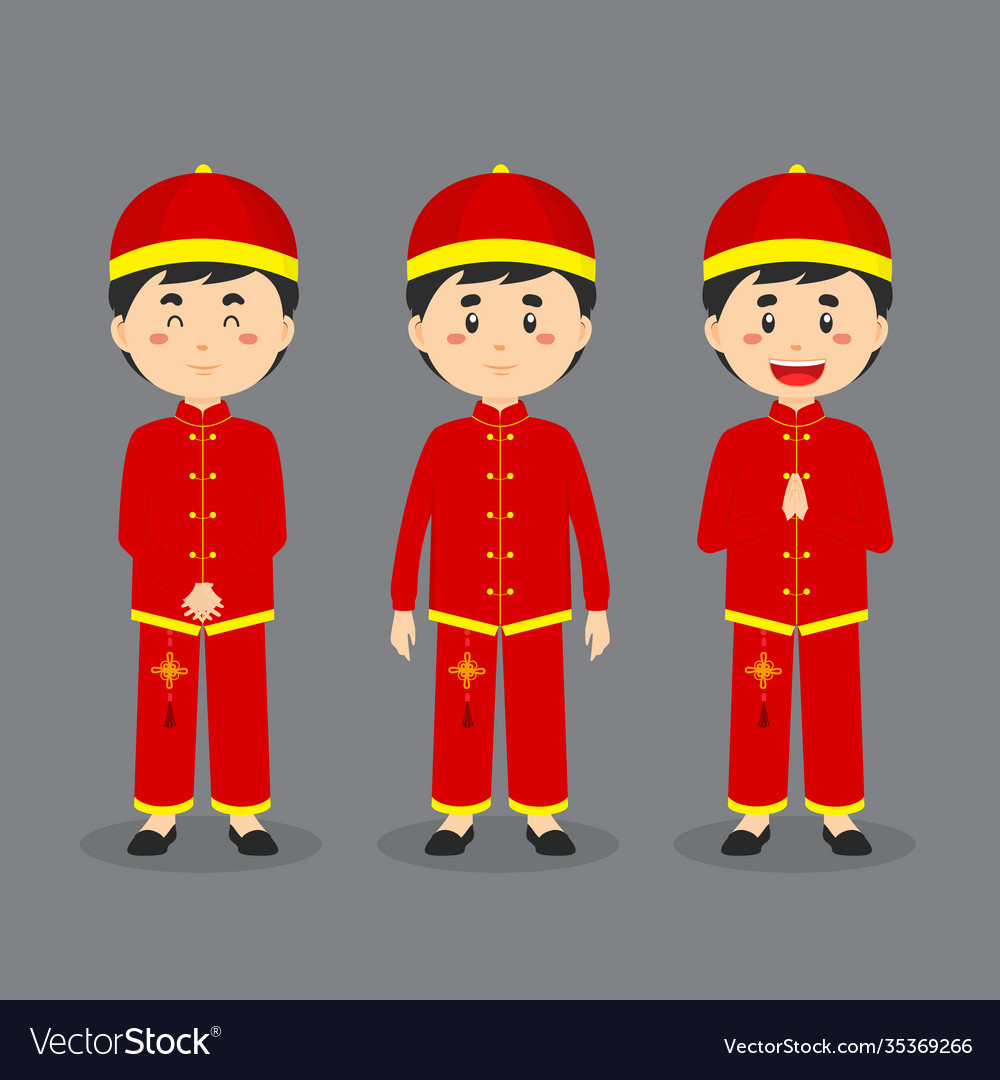 Chinese character with various expression