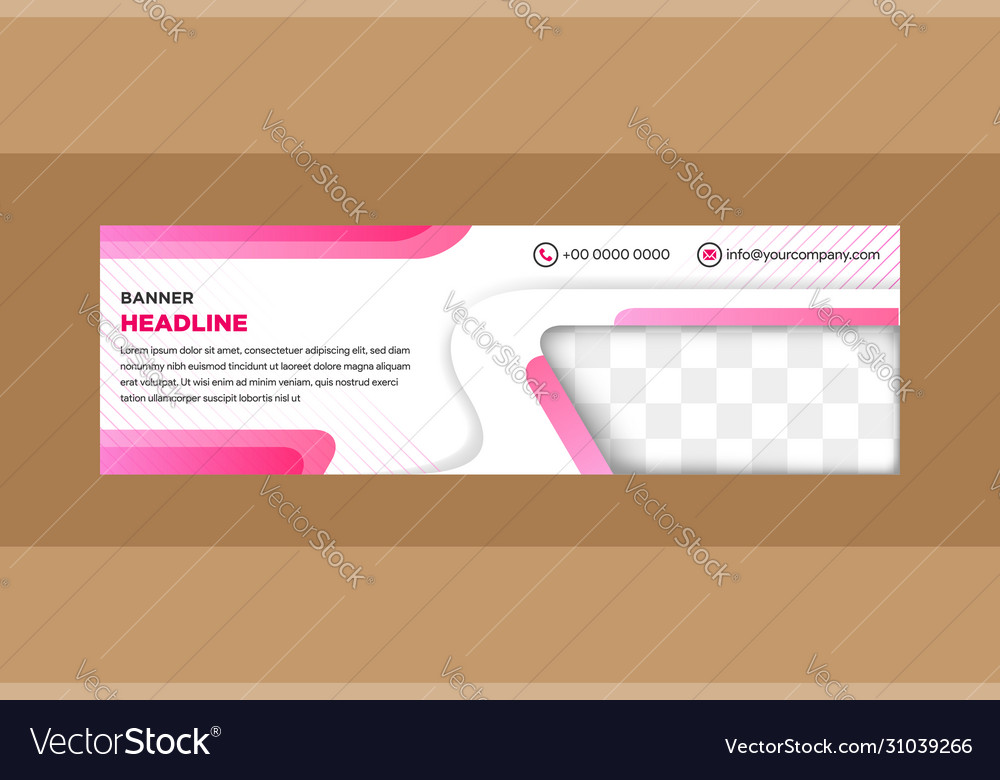 Color web banner with diagonal element