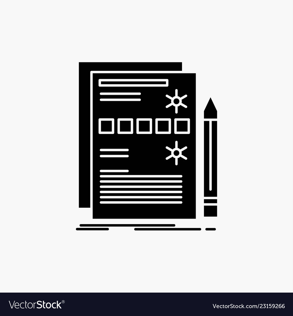 Component data design hardware system glyph icon vector image Component data design hardware system glyph icon