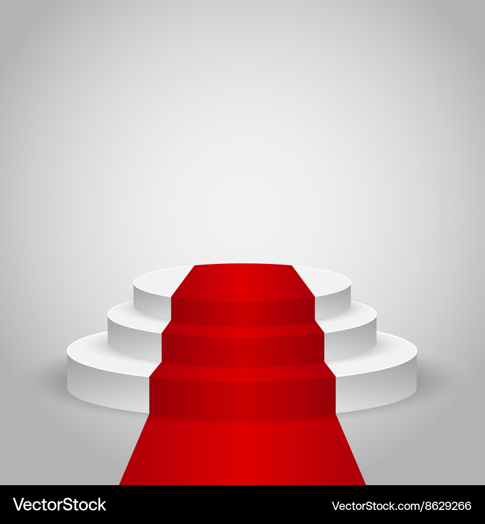 Empty stage podium Royalty Free Vector Image - VectorStock