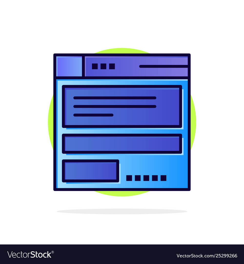 File browser computing code abstract circle vector image File browser computing code abstract circle