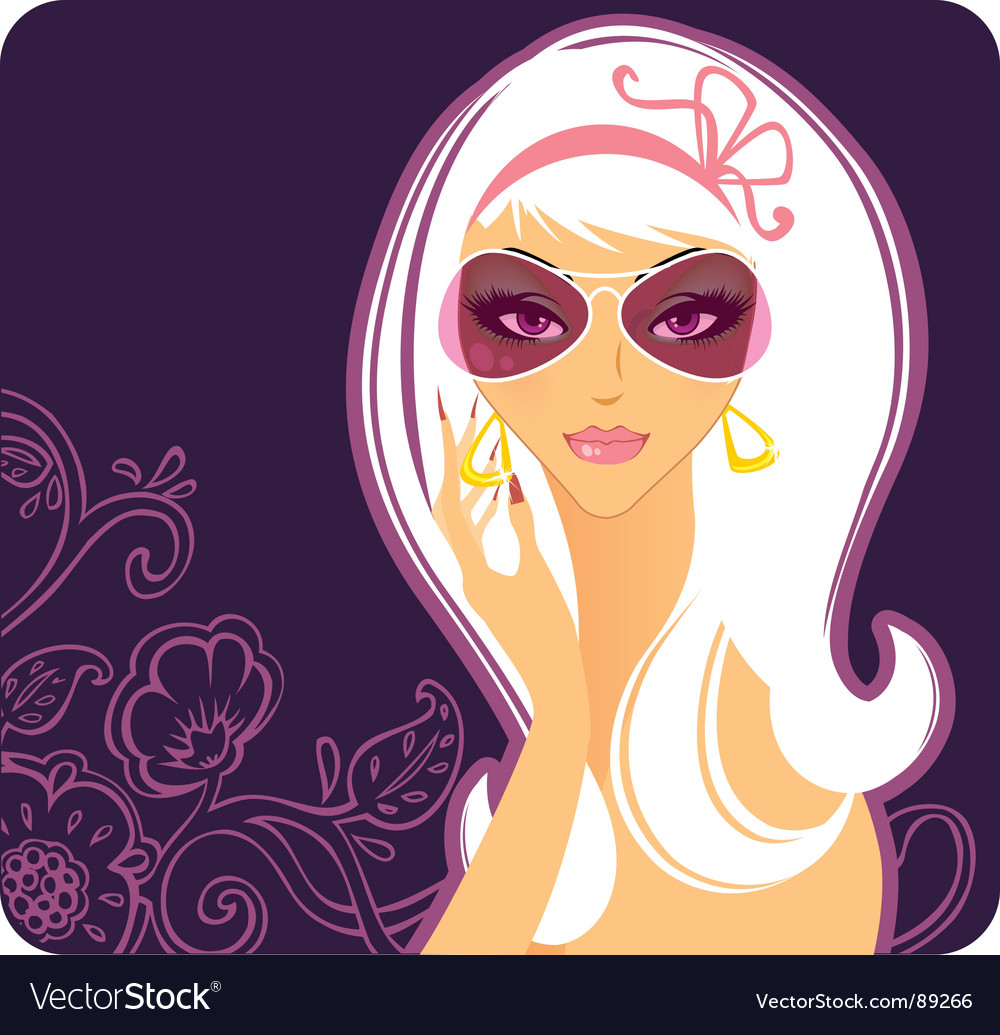 Glamour girl Royalty Free Vector Image - VectorStock