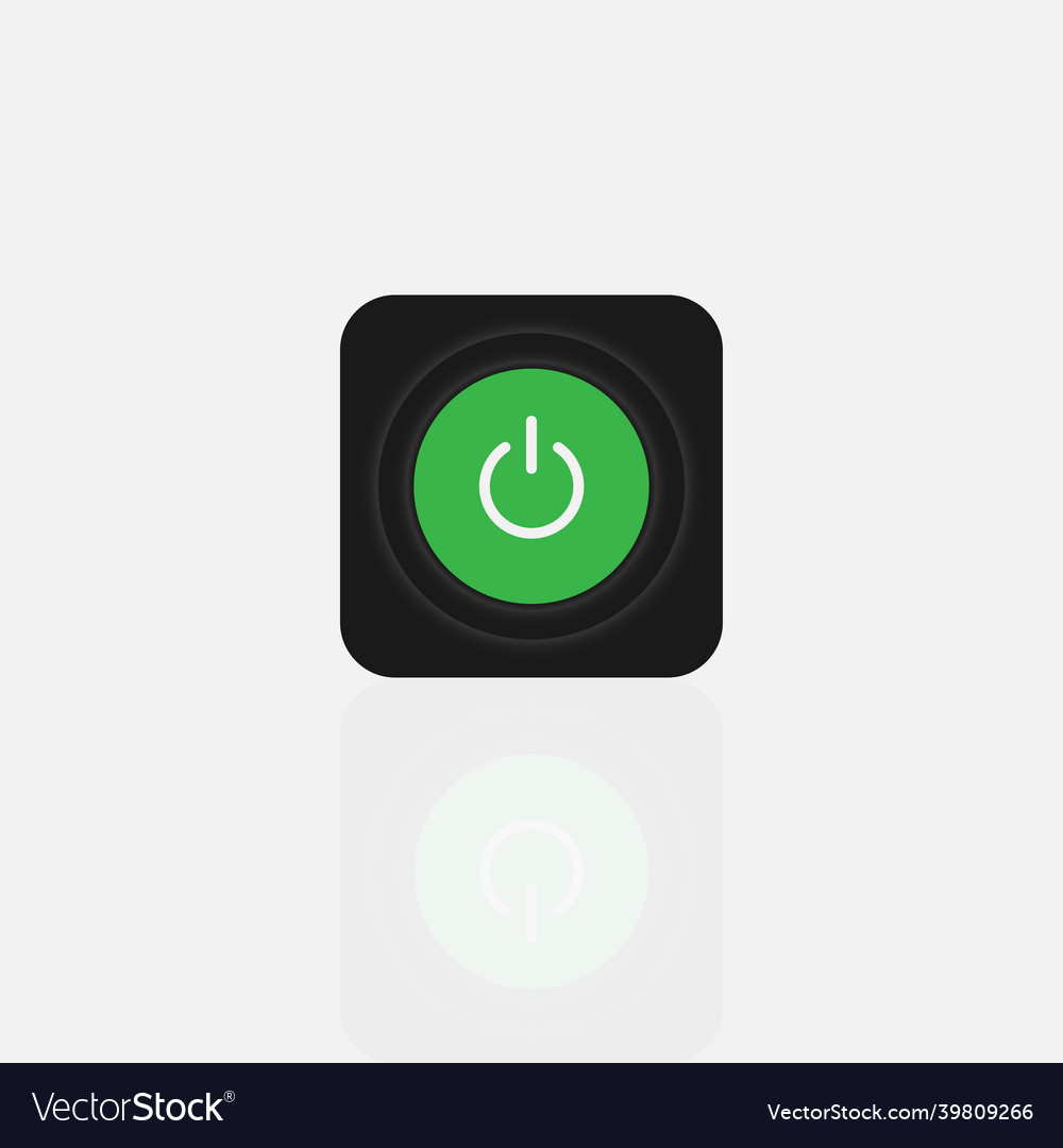 On off push style power buttons vector image On off push style power buttons
