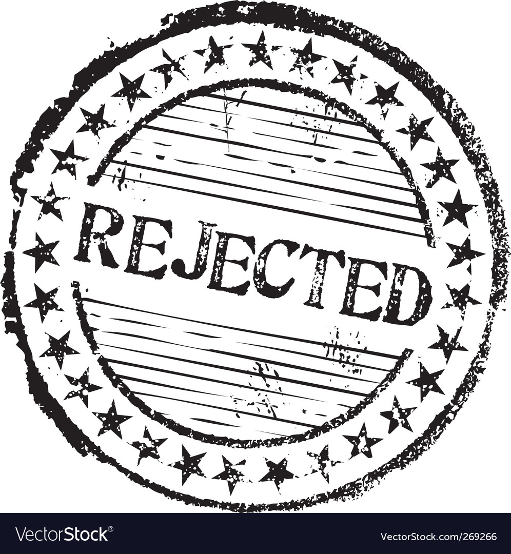 Rejected stamp Royalty Free Vector Image - VectorStock