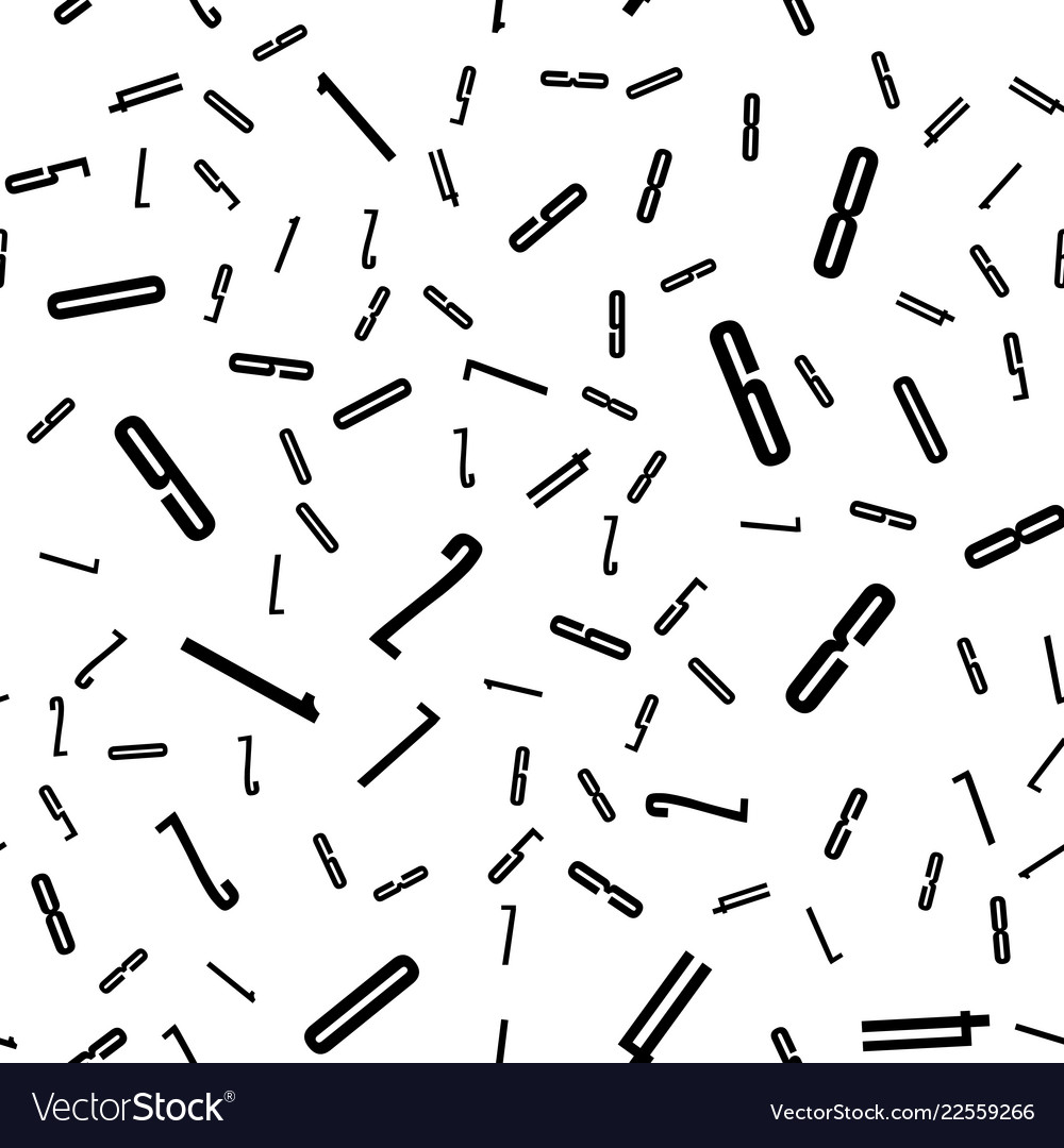 Seamless pattern with the numbers vector image Seamless pattern with the numbers