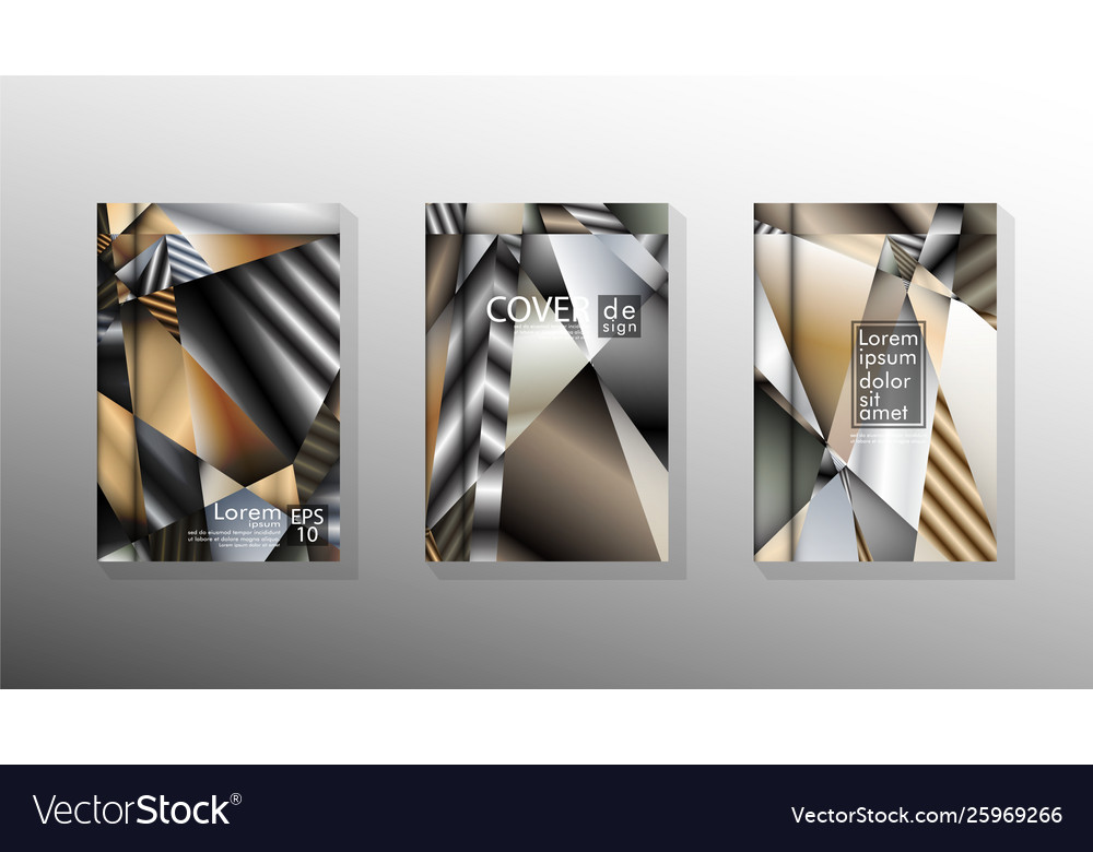 Set cover design triangle background abstract