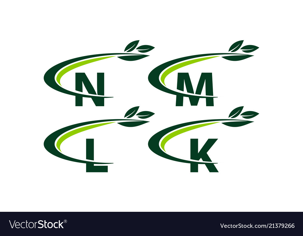 Swoosh leaf template set