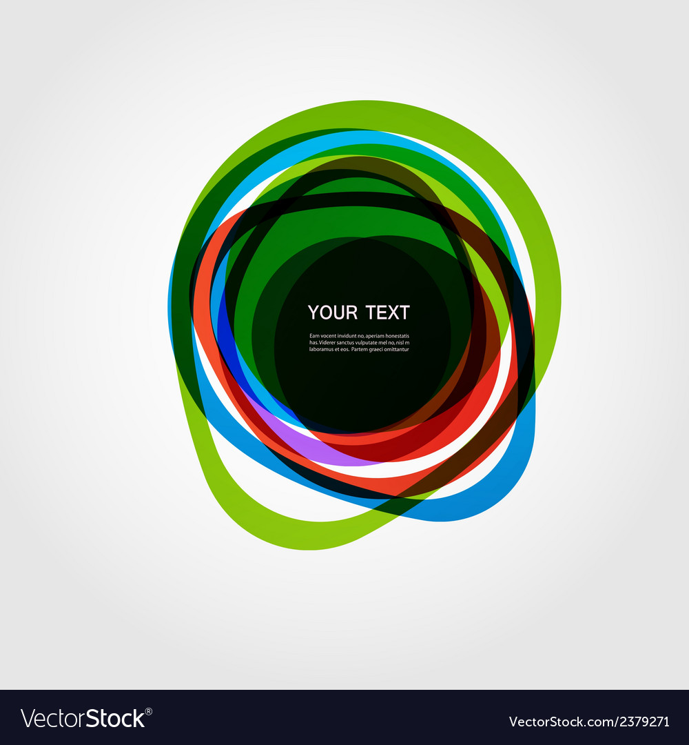 Abstract form color line design eps10