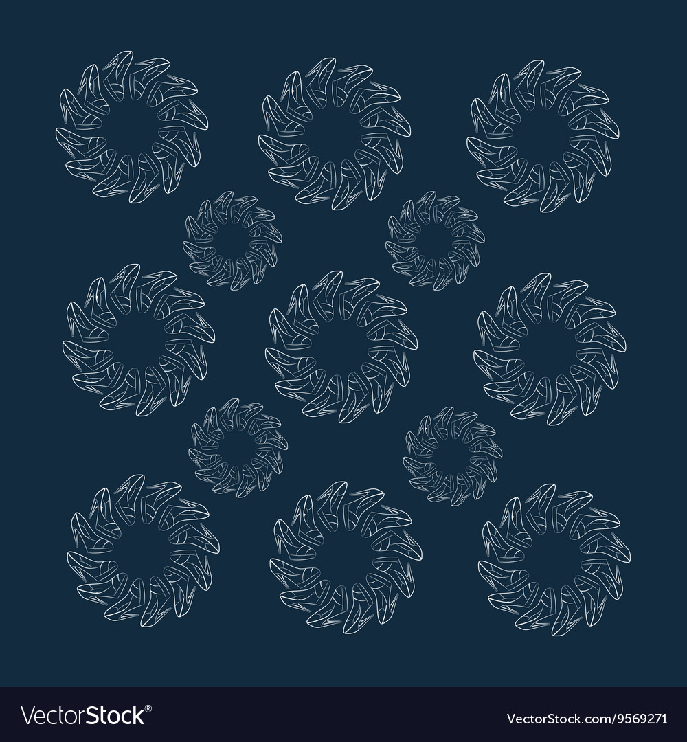 Background of circular patterns elegant