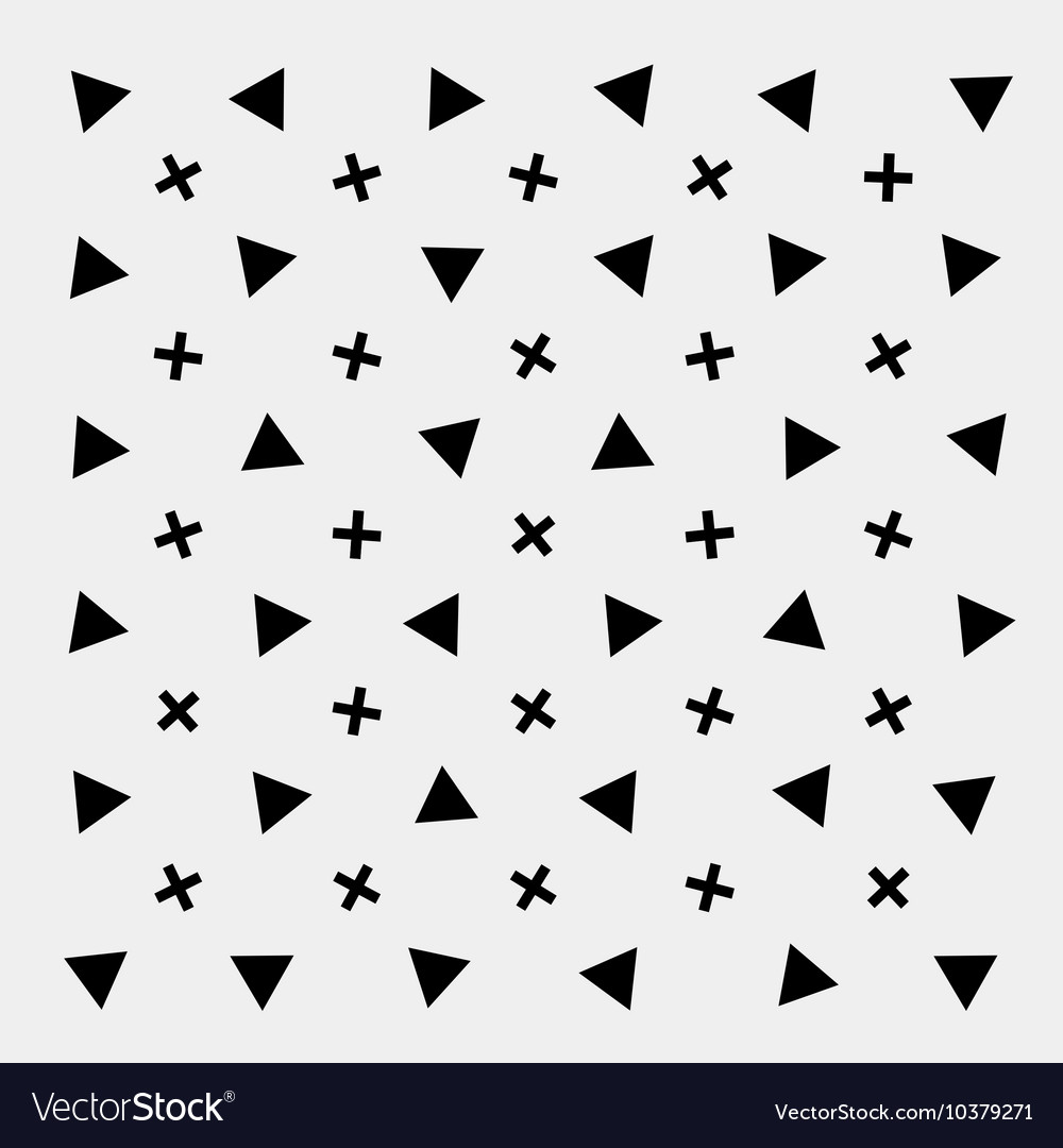 Black and white pattern background triangle retro