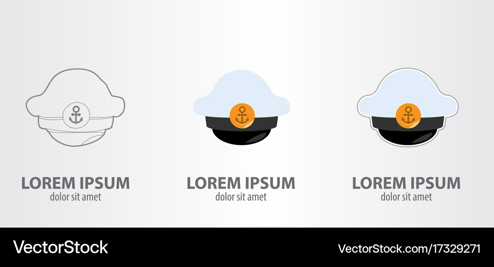 Cap captain Royalty Free Vector Image - VectorStock