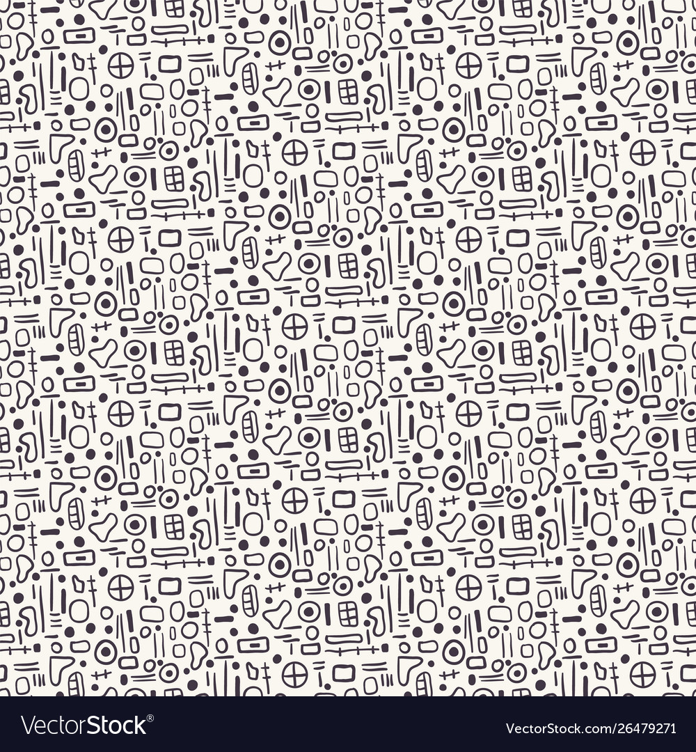 Geometric shapes seamless pattern repeating Vector Image