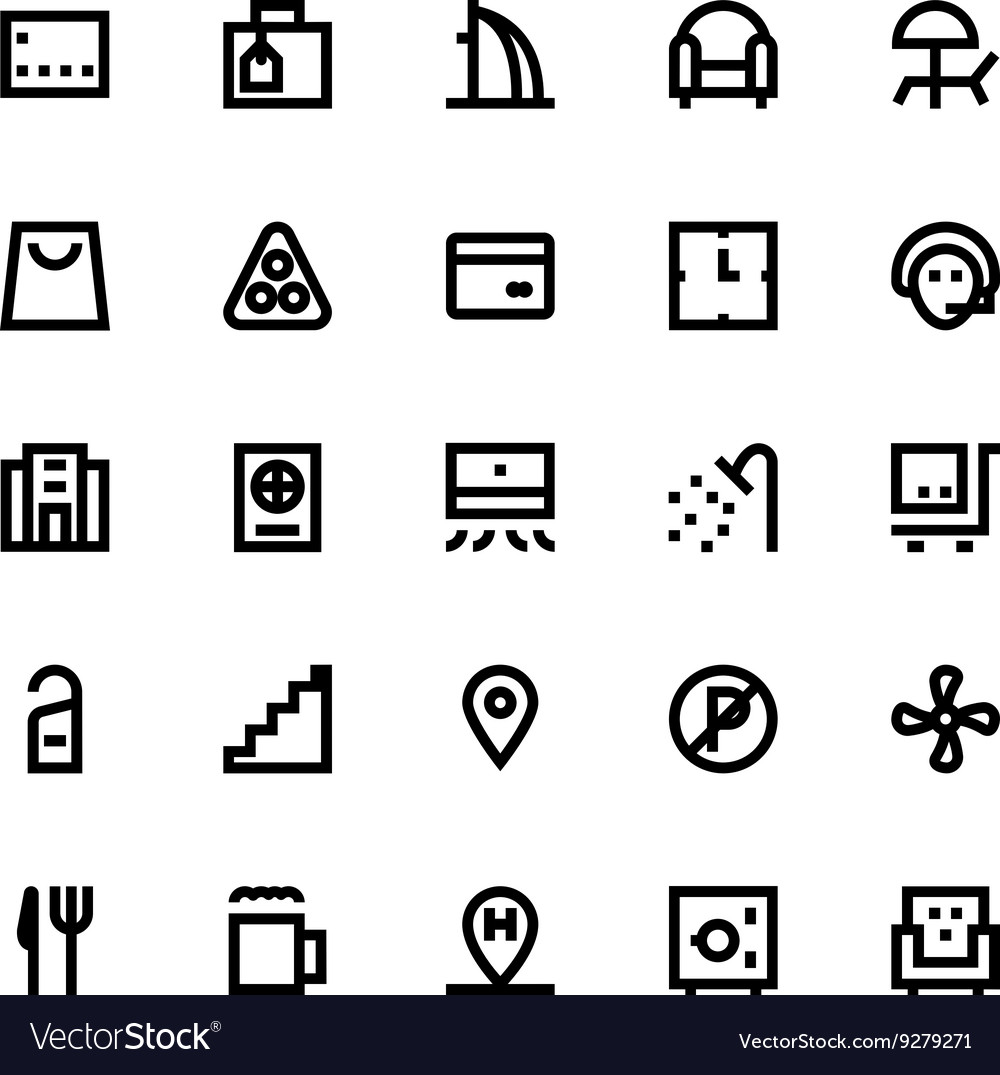 Hotel services icons 3