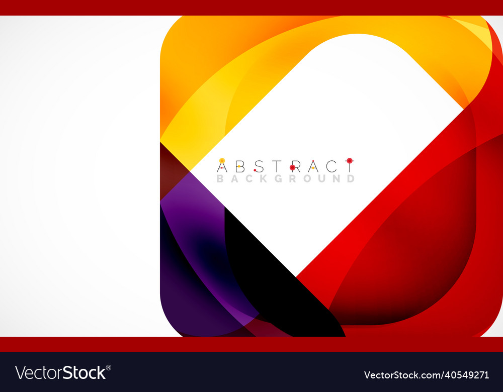 Minimal background abstract square shape vector image Minimal background abstract square shape