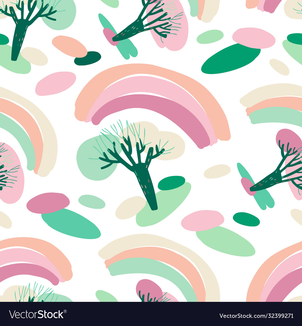 Modern seamless simple colourful pattern vector image Modern seamless simple colourful pattern