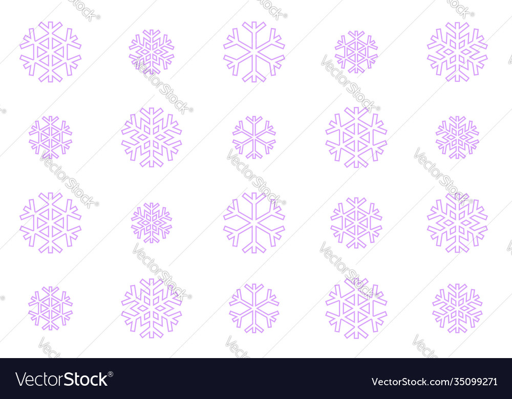 Snowflake or snow flake repeated background