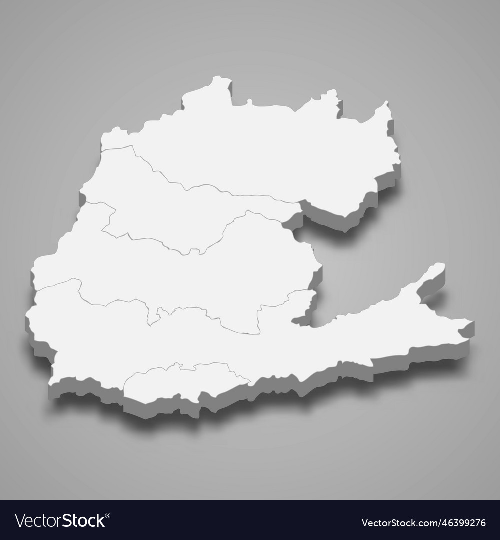 3d isometric map of napo is a province ecuador vector image 3d isometric map of napo is a province ecuador