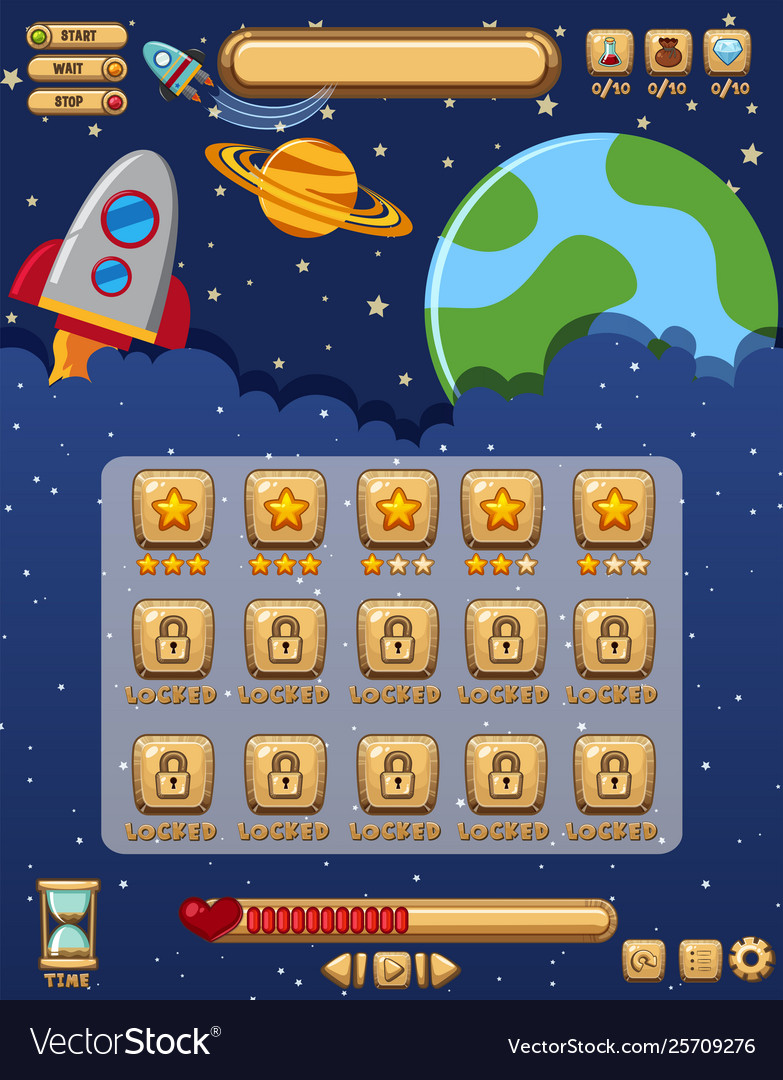 A space game template