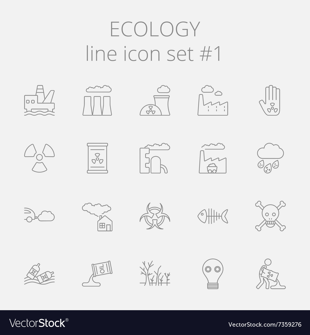 Ecology icon set