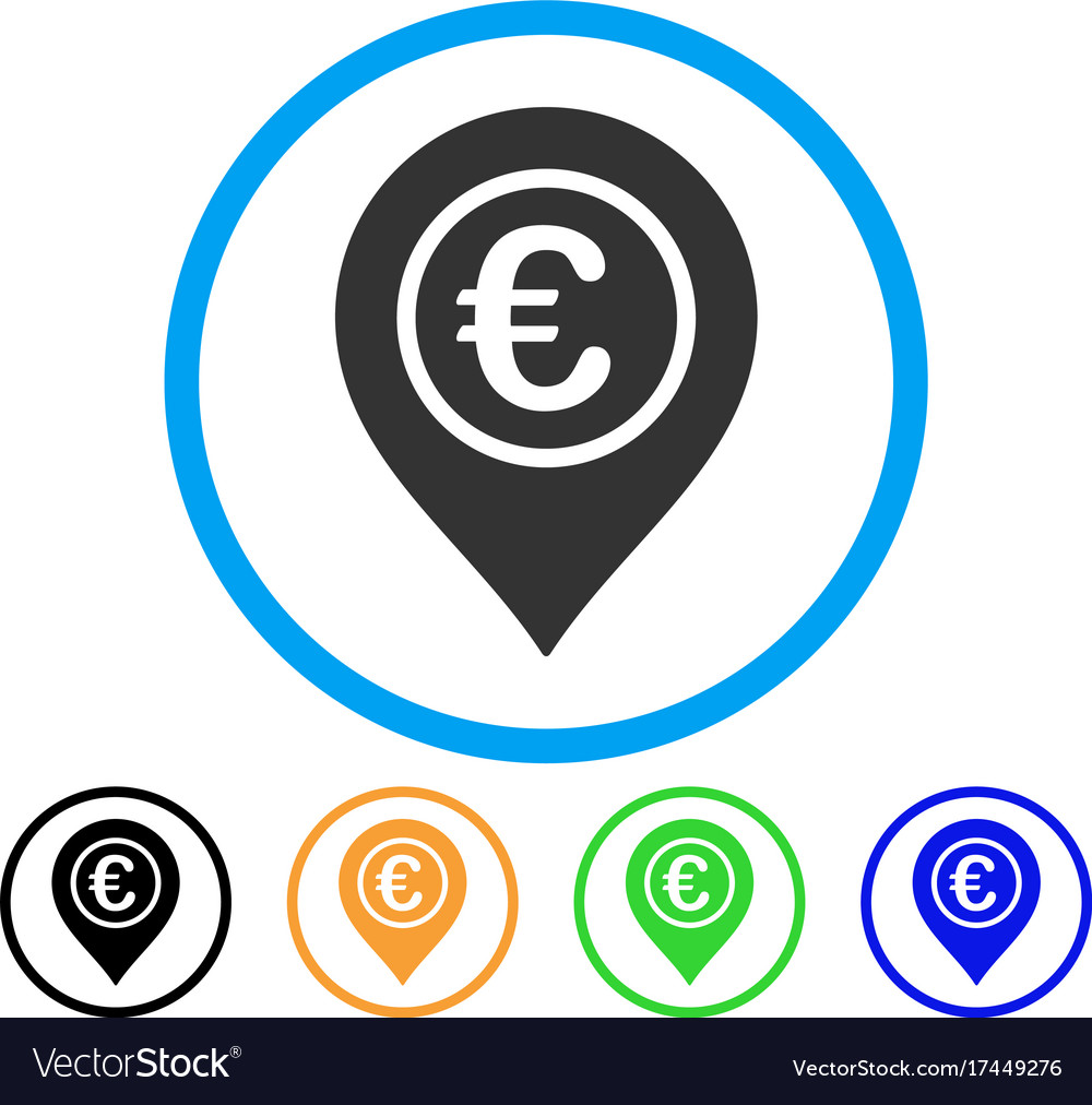 Euro pointer rounded icon