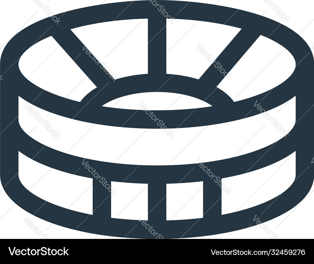 Football field icon editable Royalty Free Vector Image