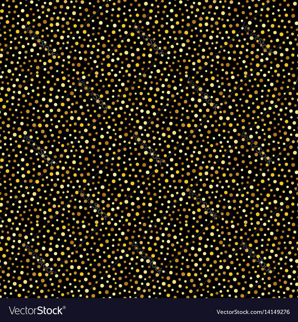 Golden Seamless Dots Pattern
