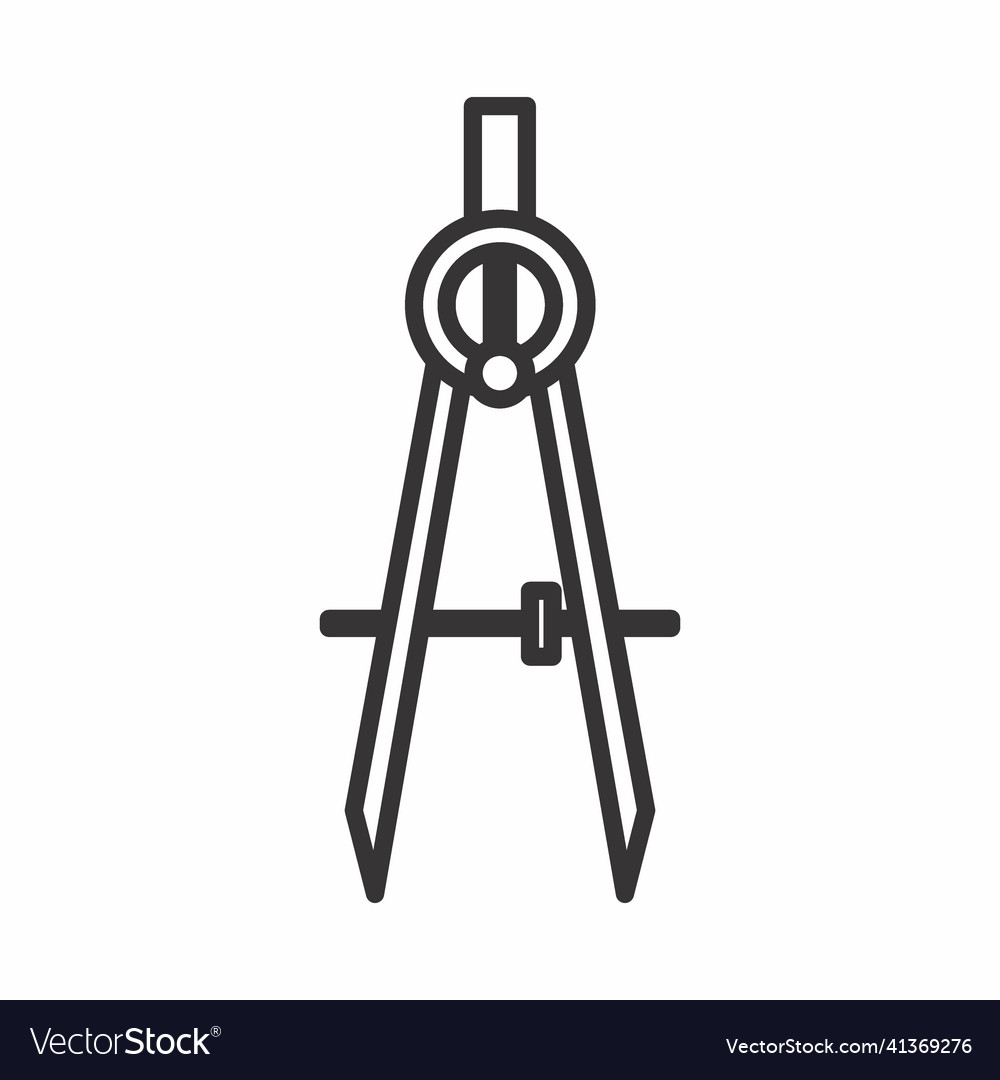 Icon of measuring term - line style