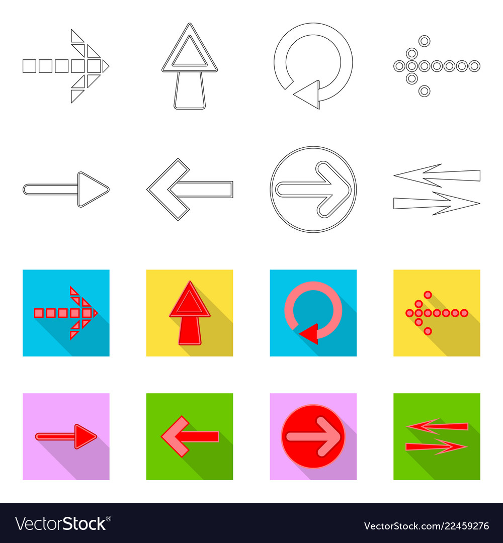 Isolated object of element and arrow logo vector image Isolated object of element and arrow logo
