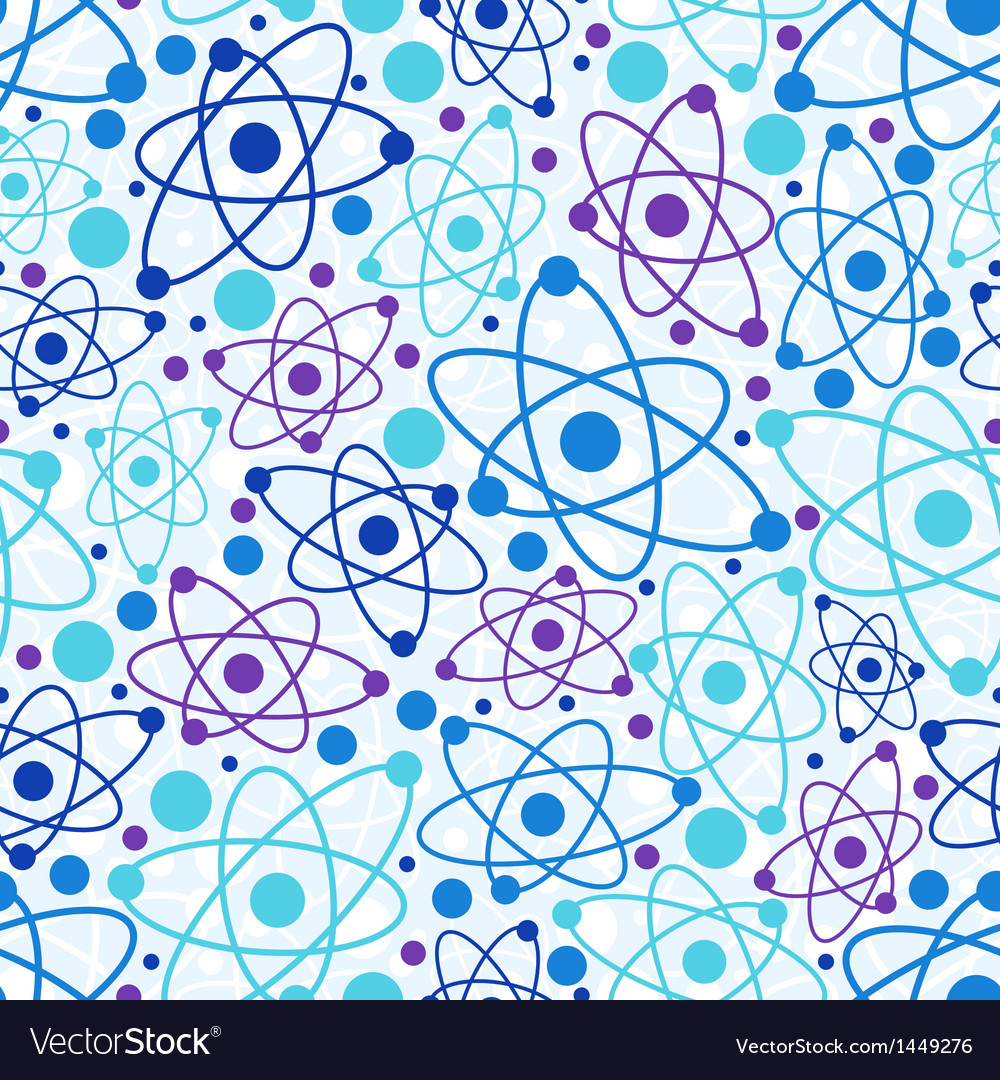 Molecular structure seamless pattern