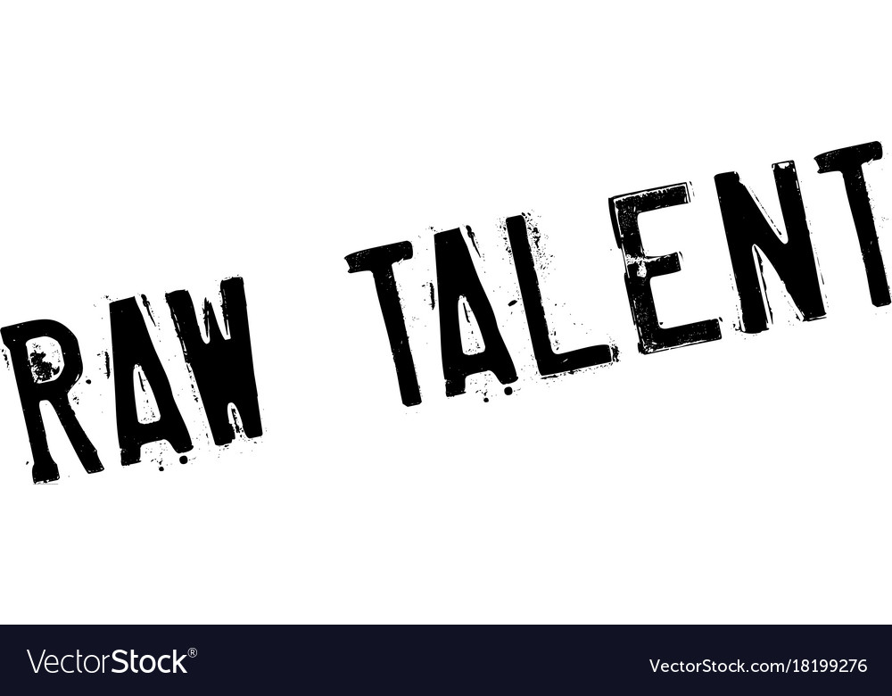 Raw talent rubber stamp Royalty Free Vector Image