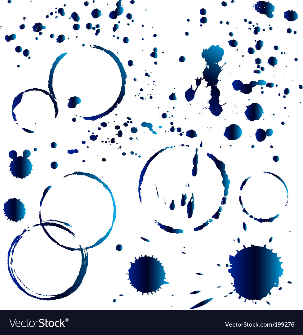 Set of blot Royalty Free Vector Image - VectorStock