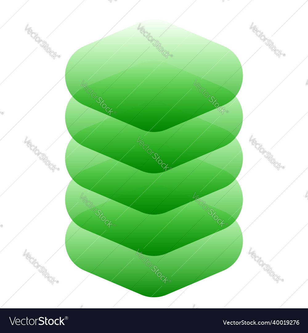 Stacked tower abstract server hdd hosting vector image Stacked tower abstract server hdd hosting
